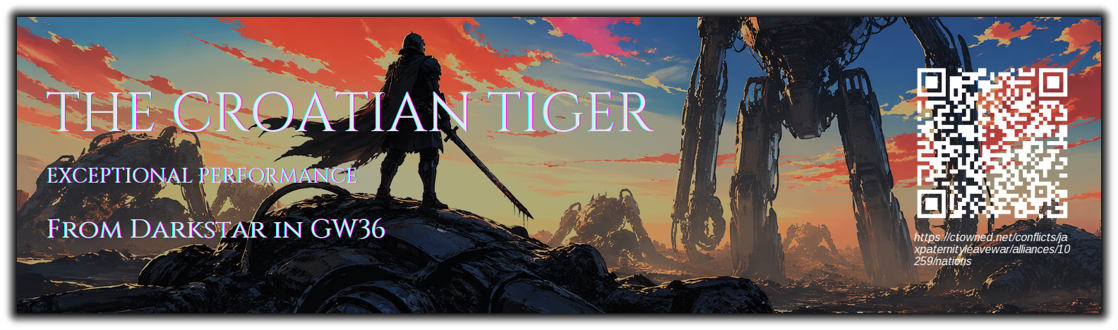 The Croatian Tiger ribbon